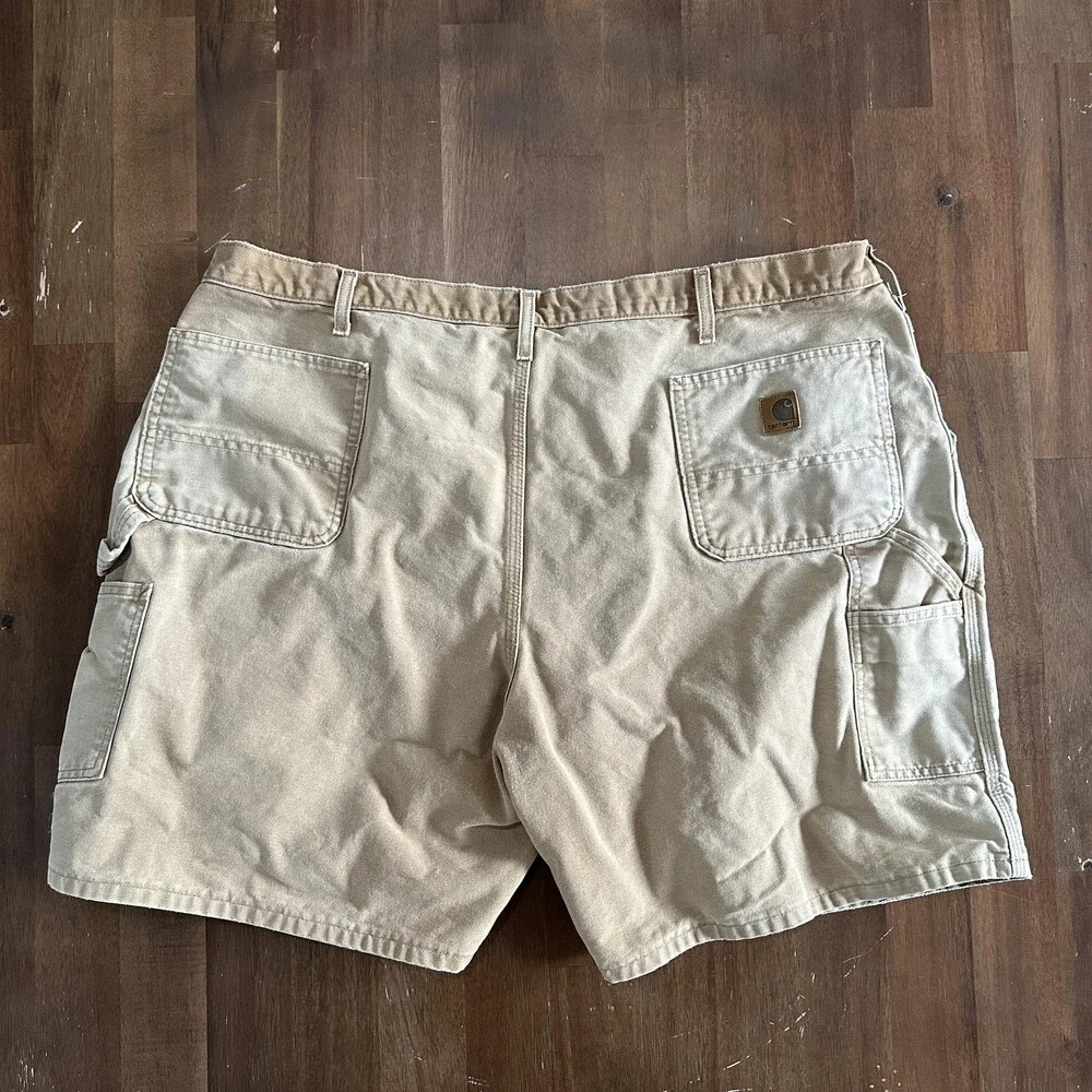 Carhartt Shorts Mens 46 Brown B25 Carpenter Work Canvas Utility Relaxed Fit